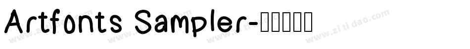 Artfonts Sampler字体转换